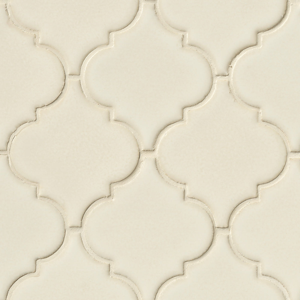 Antique White Arabesque Mosaic