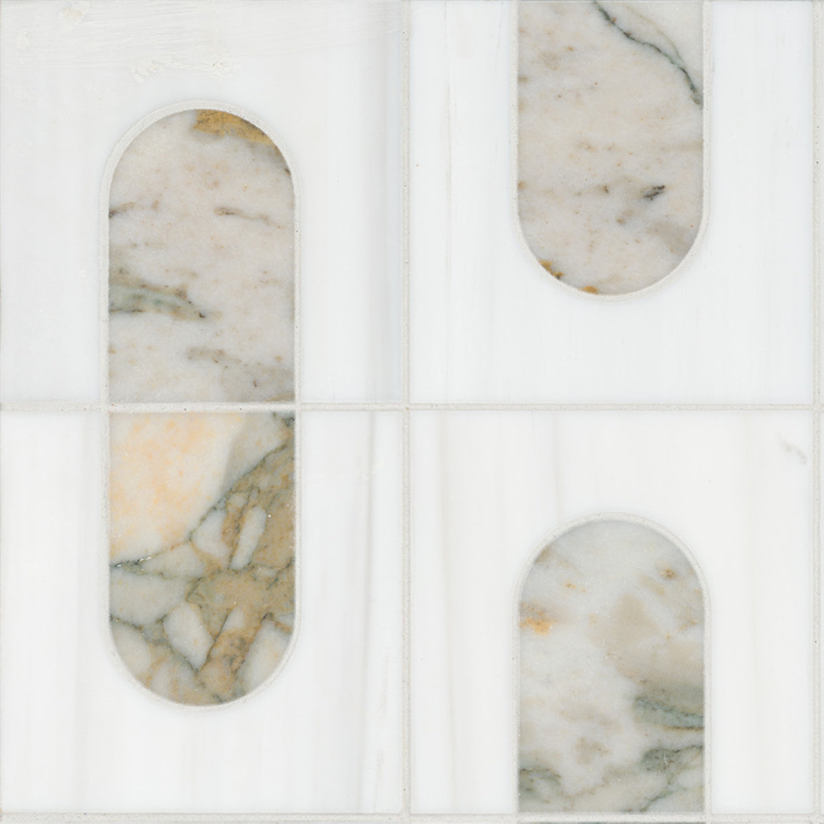 Bianco Dolomite Moderno Mosaic