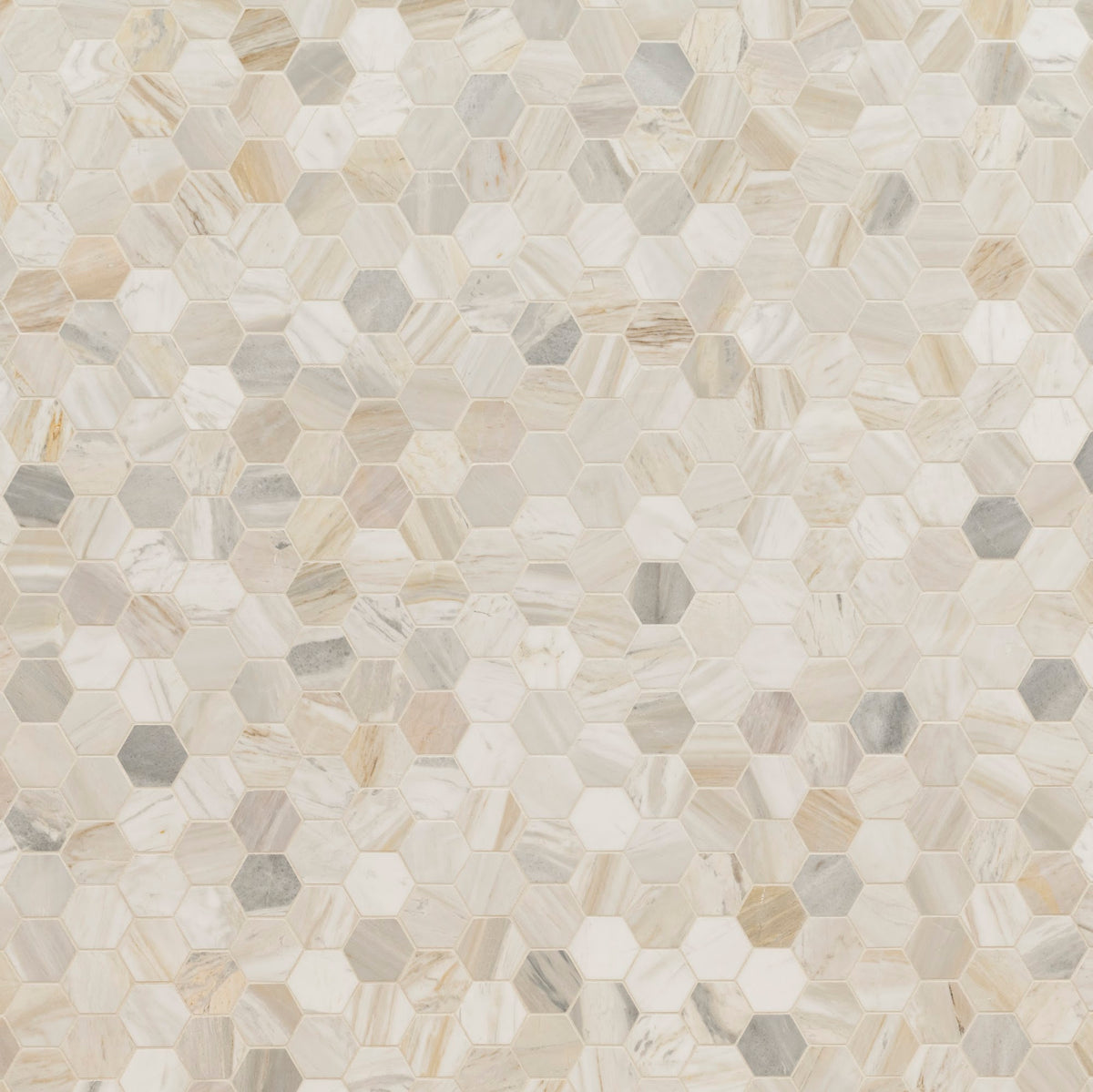 Athena Gold Hexagon Mosaic