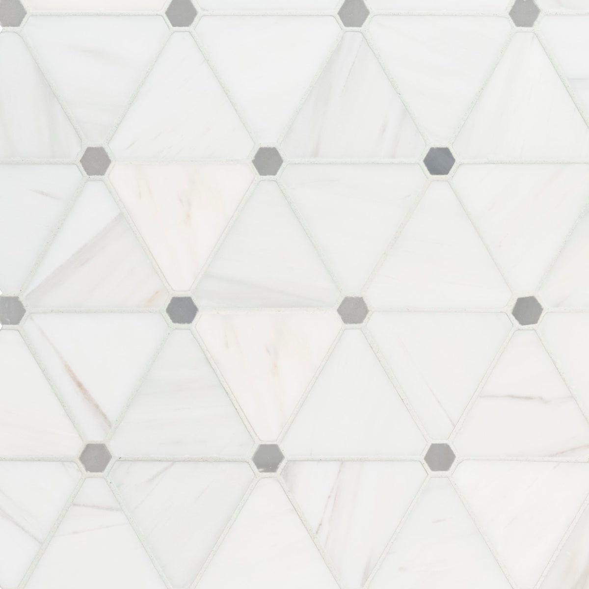 Bianco Dolomite Pinwheel Mosaic