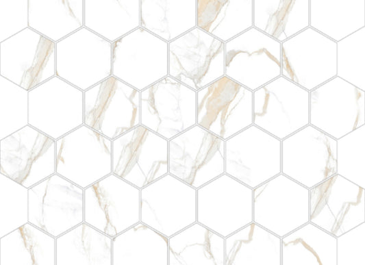 Mosaic Calacatta - Hexagon