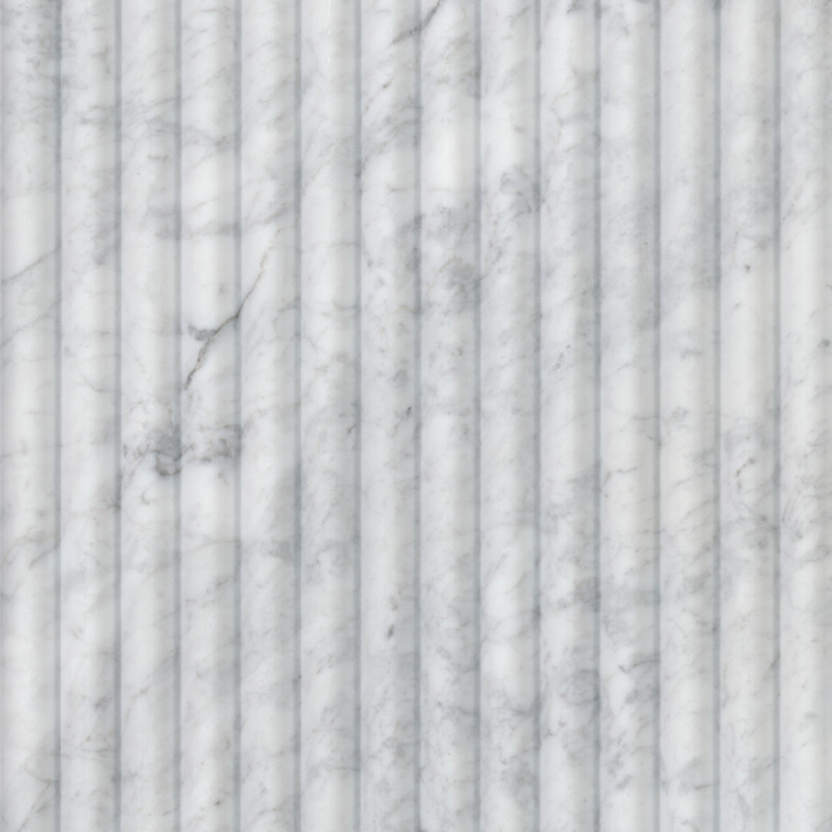 Carrara White Milano Ribbo Fluted Tile