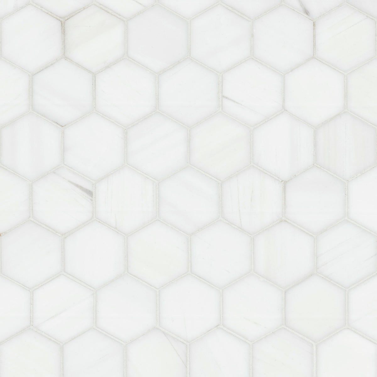 Bianco Dolomite Hexagon Mosaic