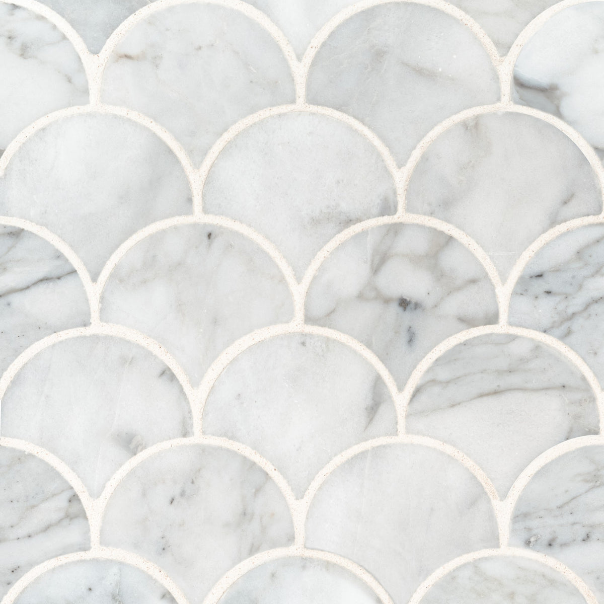 Calacatta Blanco Scallop Mosaic