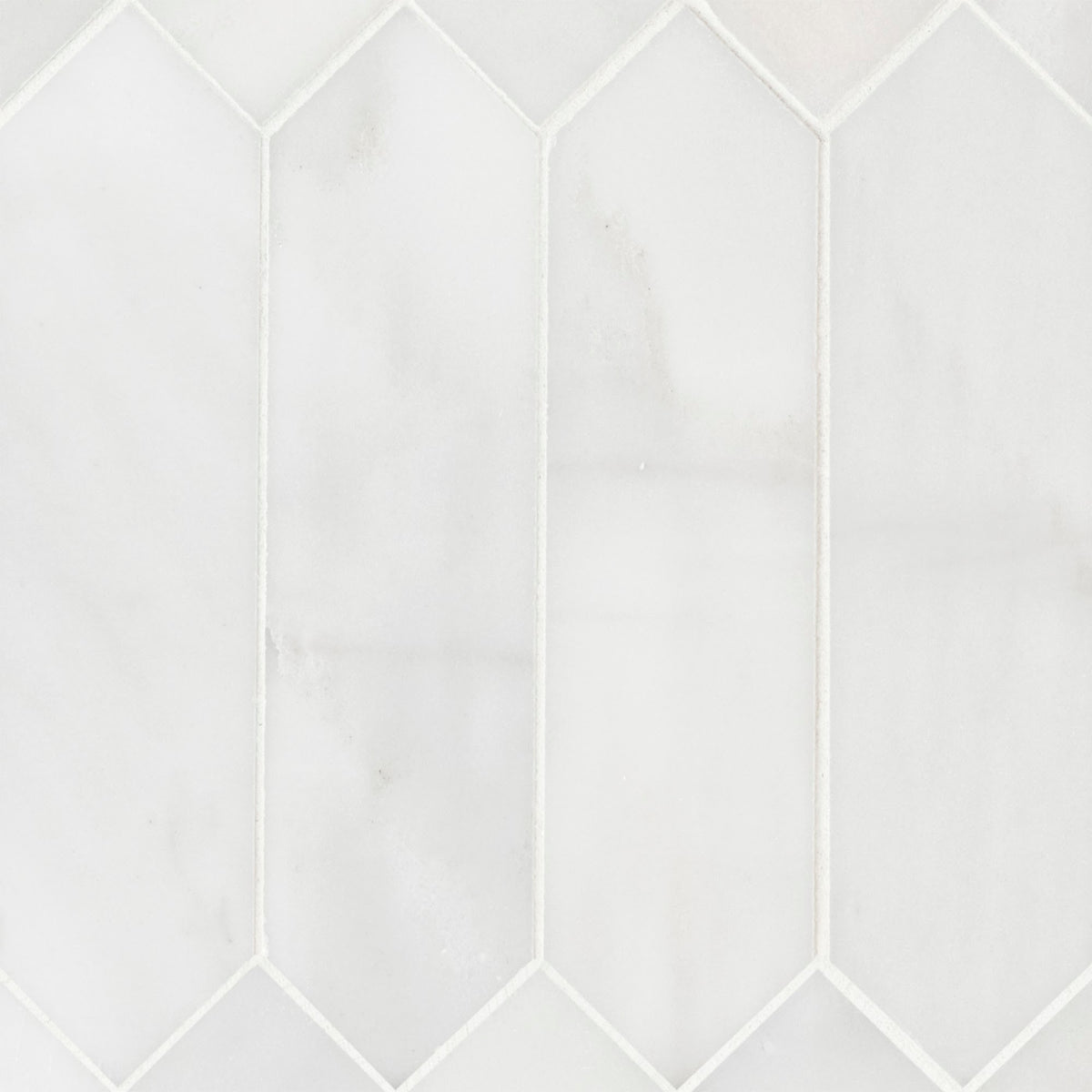 Arabescato Carrara Picket Mosaic