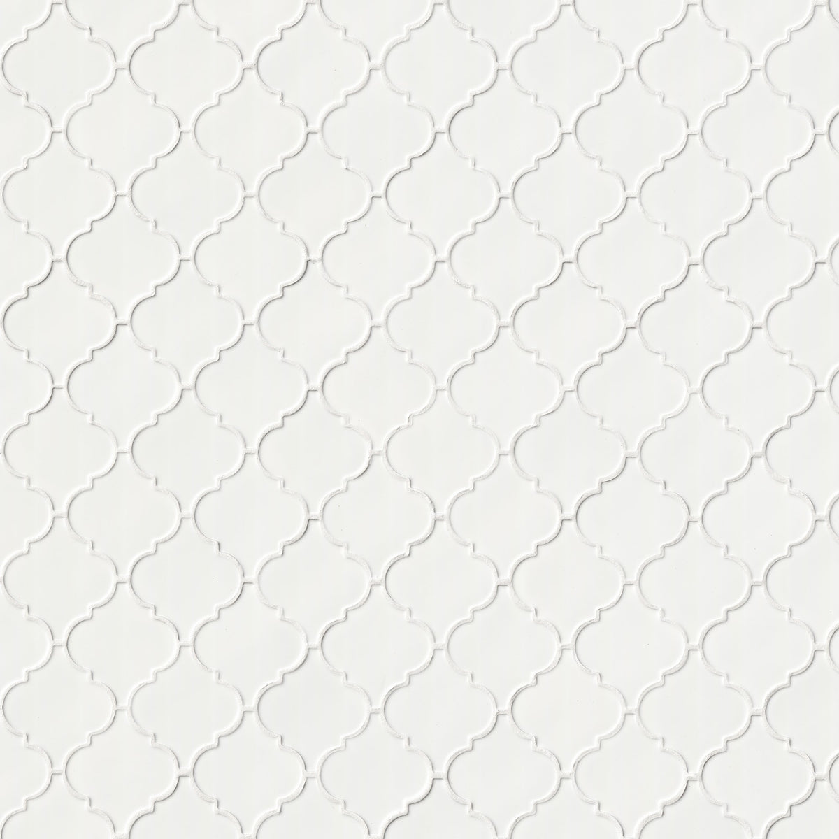 Whisper White Arabesque Mosaic