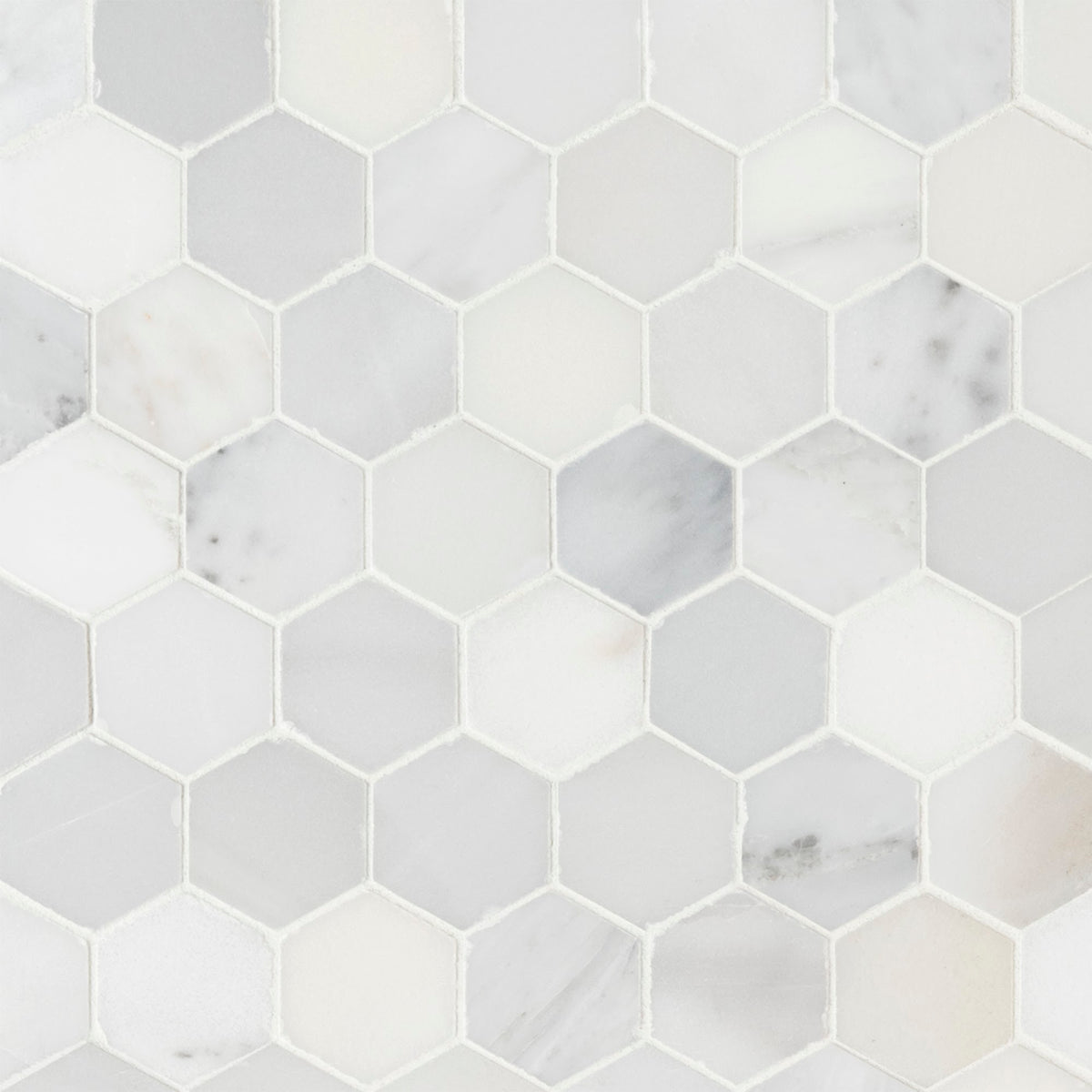 Arabescato Carrara Hexagon Mosaic