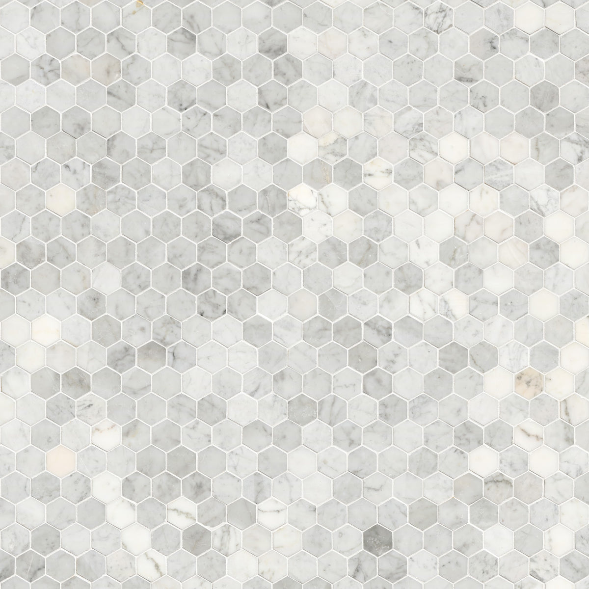 Carrara White Hexagon Mosaic