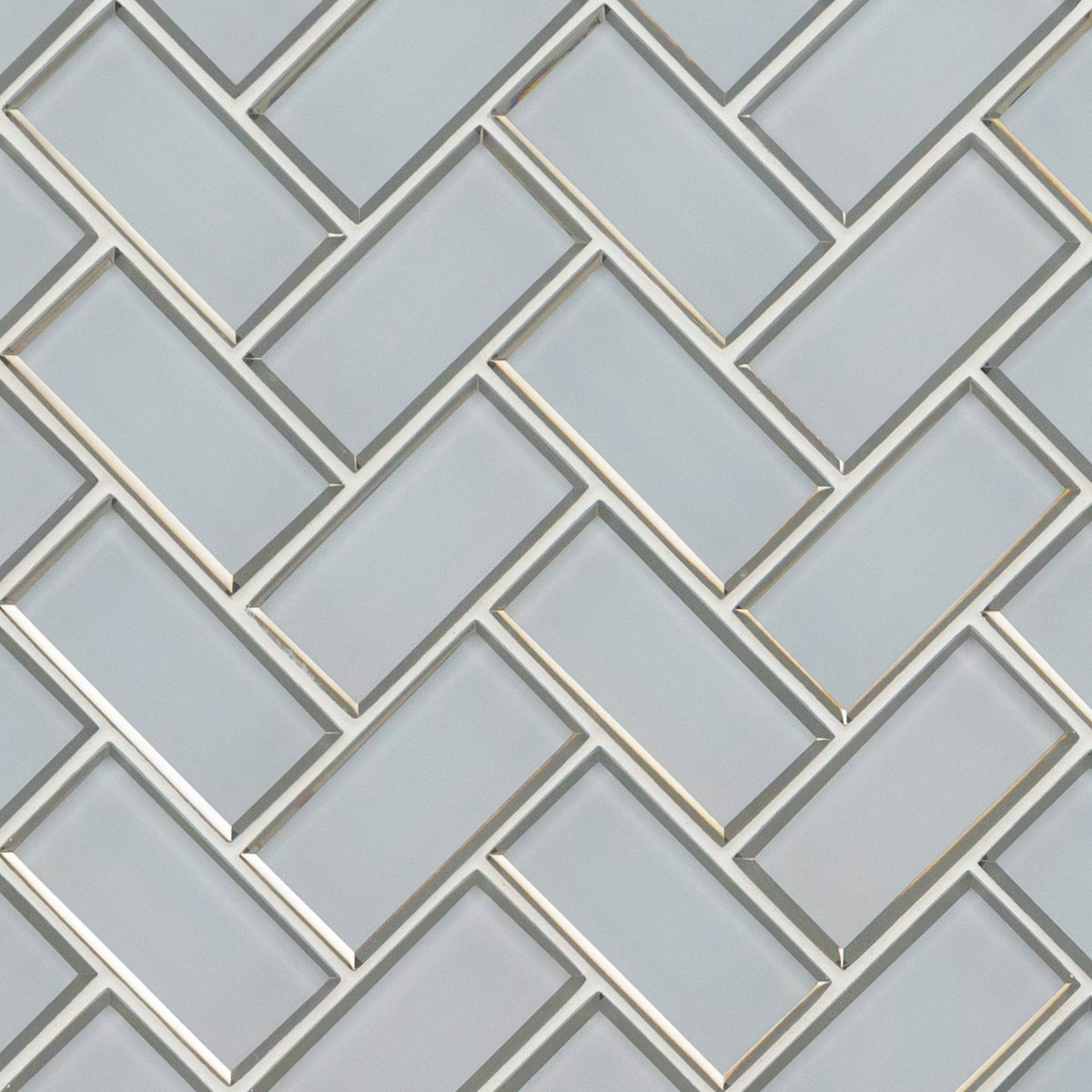 Ice Bevel Herringbone Mosaic