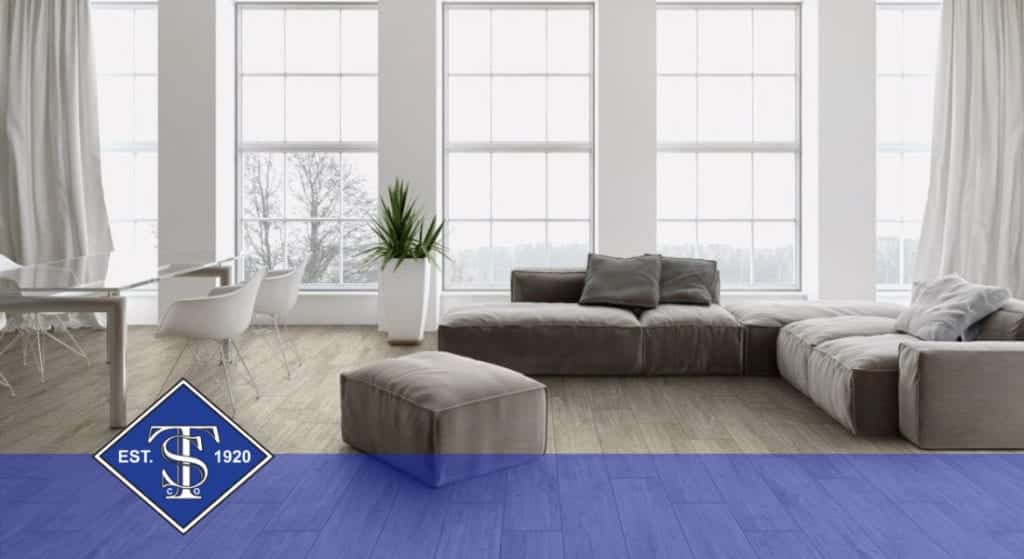 Modern living room flooring