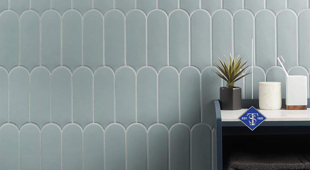 Sustainable tile in sage green
